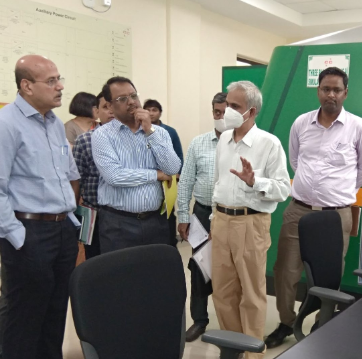 Chairman - Railway Board Inspected Simulators at Centre of Excellence, Rourkela